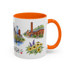 Pittsburgh Illustrated Travel Mug | City Souvenir Accent Coffee Mug | 11oz 15oz Ceramic Cup
