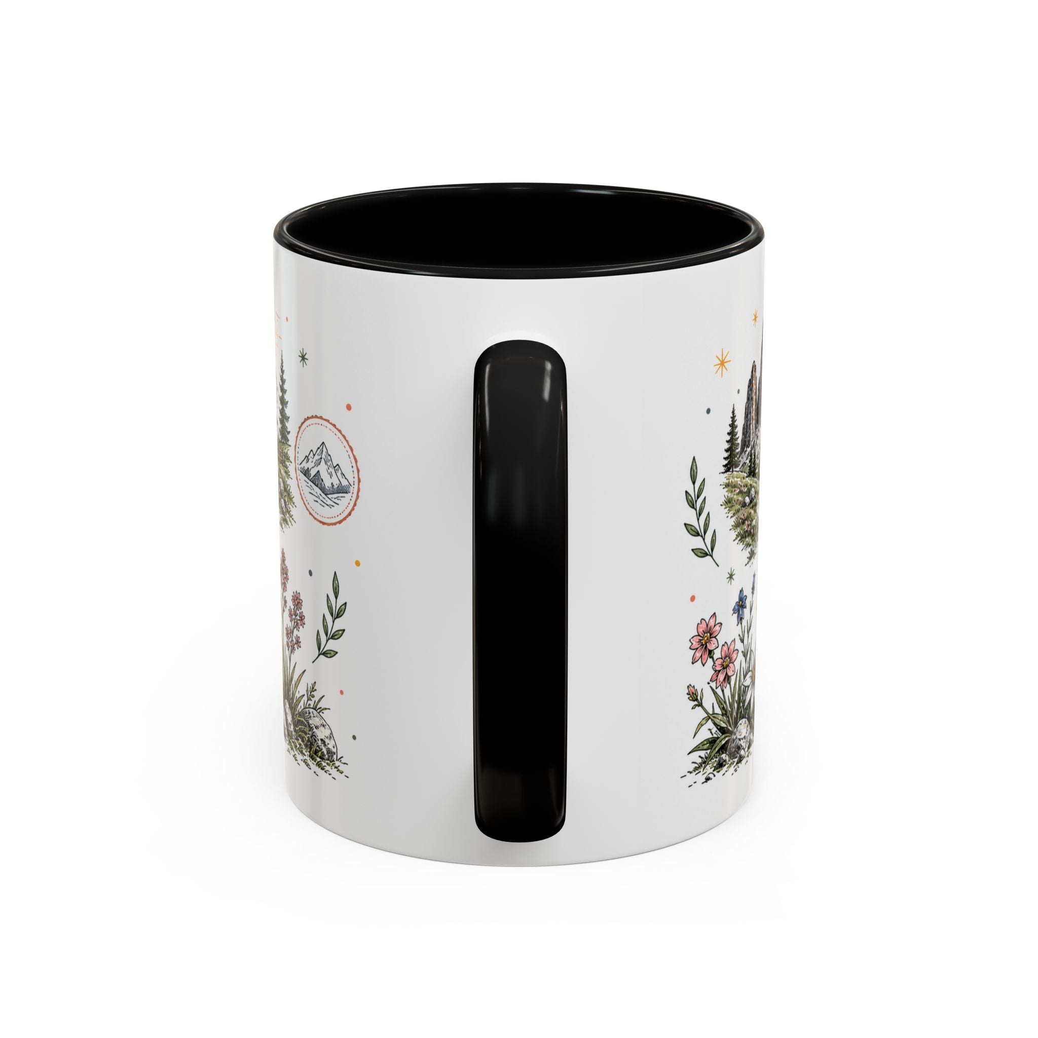 Dolomites Coffee Mug | Travel Destination Souvenir Gift | Accent Color Ceramic 11oz 15oz