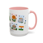 Jaipur Coffee Mug | Postage Stamp Collage Mug | Travel Souvenir Accent Cup 11oz 15oz