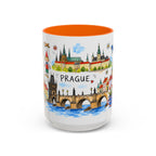 Prague Travel Mug | European City Souvenir Accent Coffee Mug | 11oz 15oz Ceramic Cup