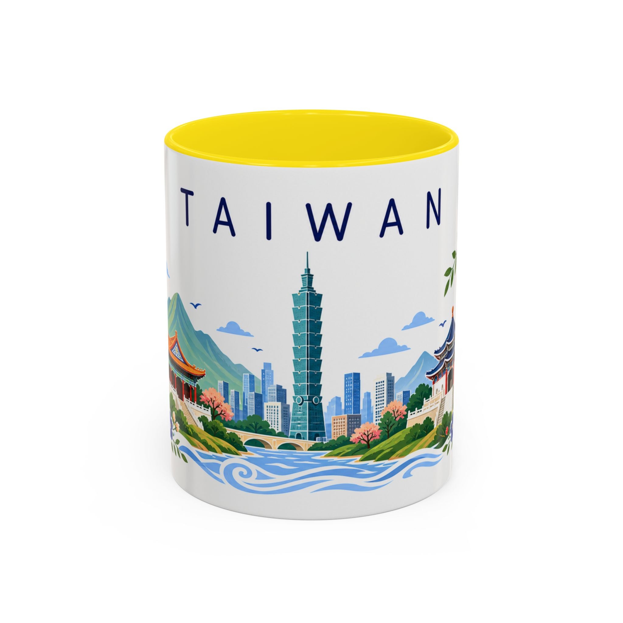 Taiwan Coffee Mug | Travel Souvenir Accent Mug | Place Gift Ceramic Cup 11oz 15oz