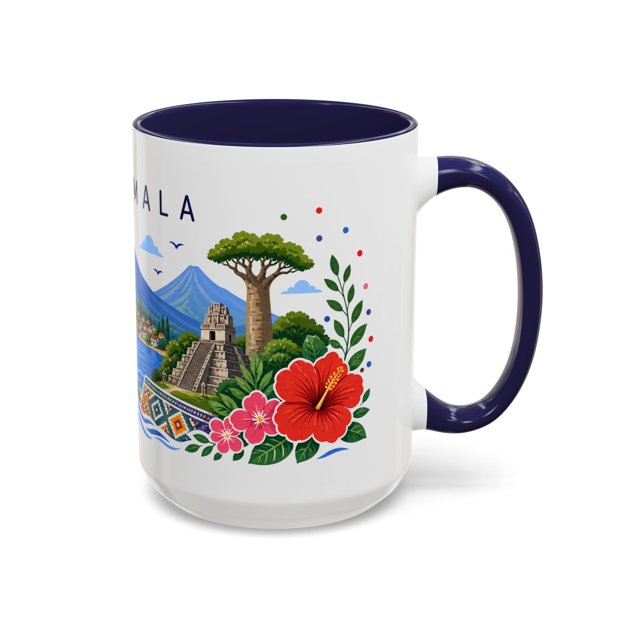 Guatemala Coffee Mug | Travel Souvenir Accent Mug | Place Gift Ceramic Cup 11oz 15oz