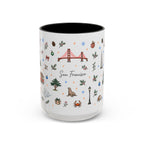 San Francisco Christmas Mug | Watercolor City Souvenir | Ceramic Coffee Cup