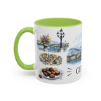 Geneva Illustrated Travel Mug | City Souvenir Accent Coffee Mug | 11oz 15oz Ceramic Cup