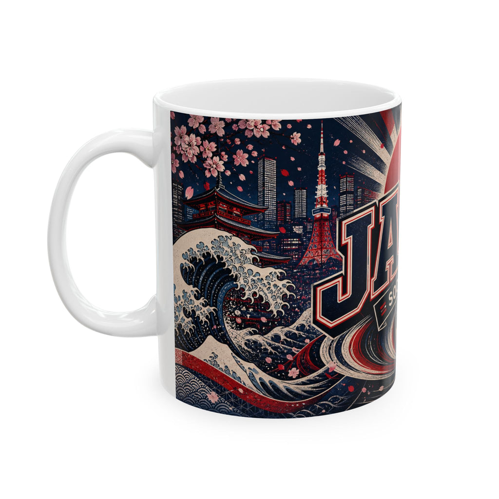 Japan Soccer Spirit Coffee Mug | Soccer Fan Gift | Ceramic 11oz 15oz Match Day Cup