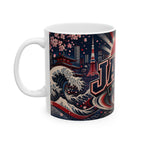 Japan Soccer Spirit Coffee Mug | Soccer Fan Gift | Ceramic 11oz 15oz Match Day Cup