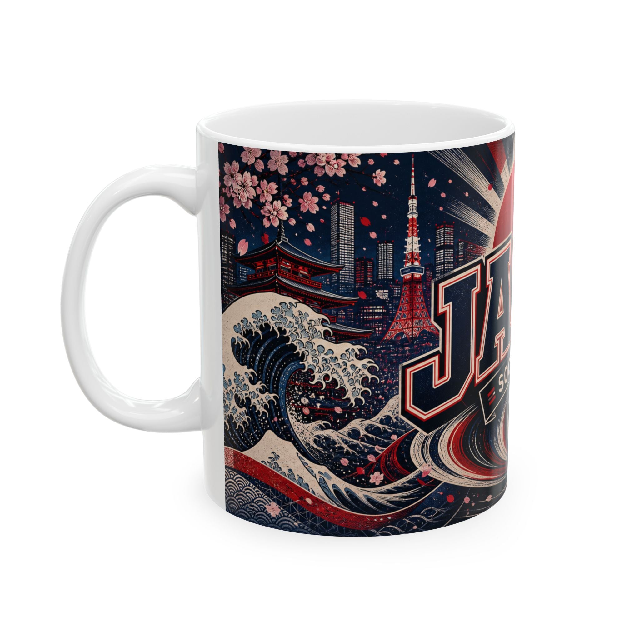 Japan Soccer Spirit Coffee Mug | Soccer Fan Gift | Ceramic 11oz 15oz Match Day Cup