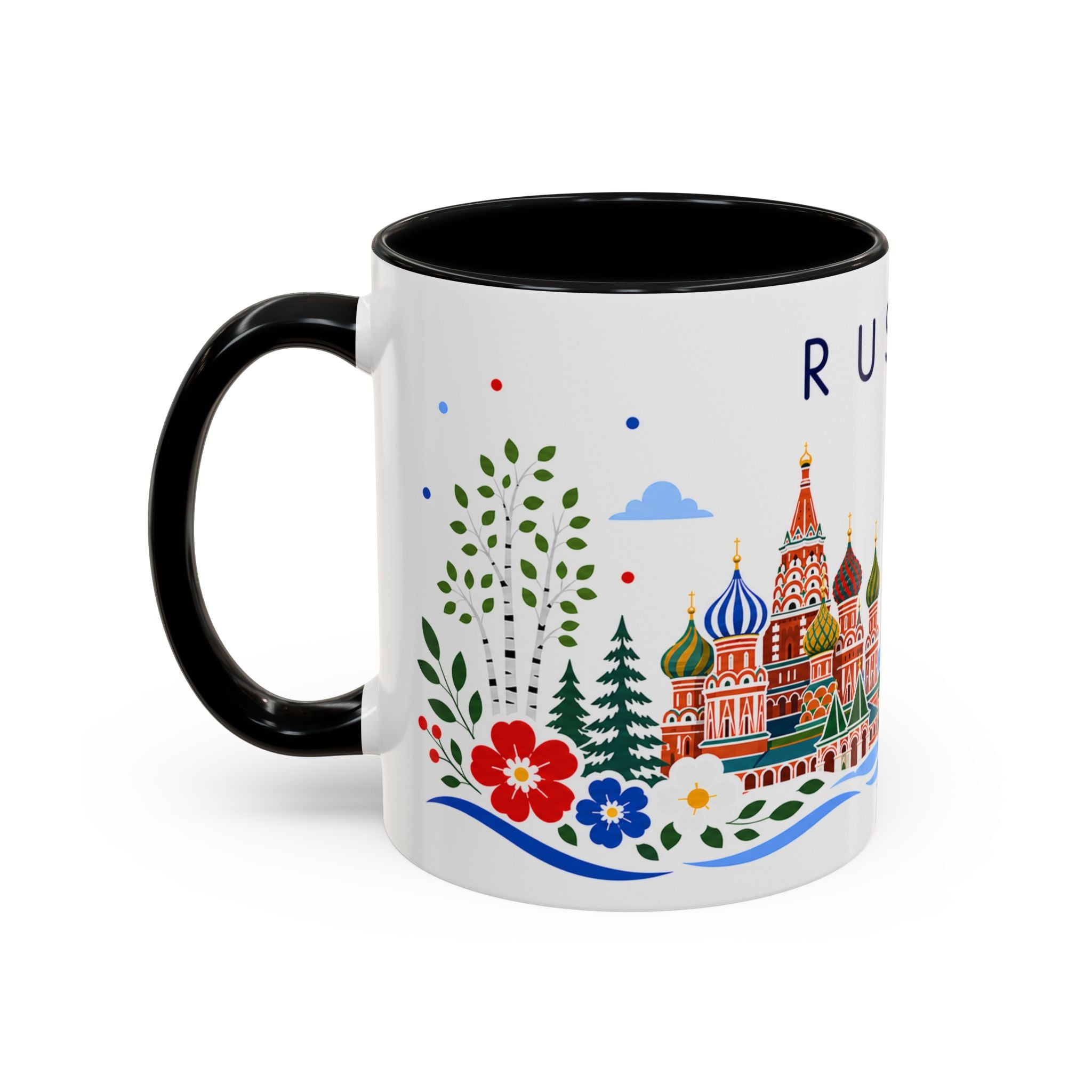 Russia Coffee Mug | Travel Souvenir Accent Mug | Place Gift Ceramic Cup 11oz 15oz