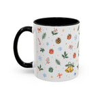 Christmas Candle Mug | Holly Wreath Watercolor Holiday Gift | Accent Cup 11oz 15oz