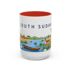 South Sudan Coffee Mug | Travel Souvenir Accent Mug | Country Gift Ceramic Cup 11oz 15oz