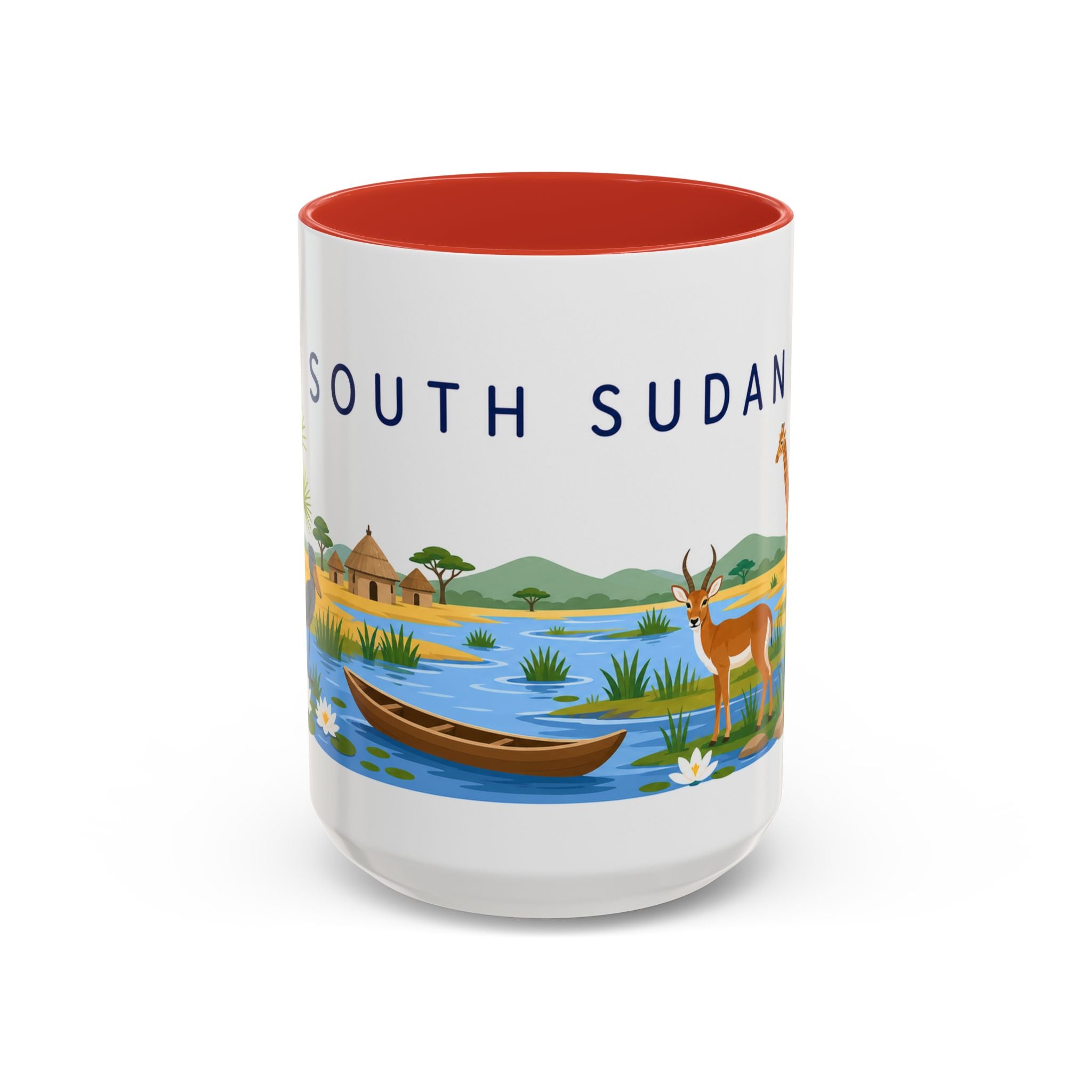 South Sudan Coffee Mug | Travel Souvenir Accent Mug | Country Gift Ceramic Cup 11oz 15oz