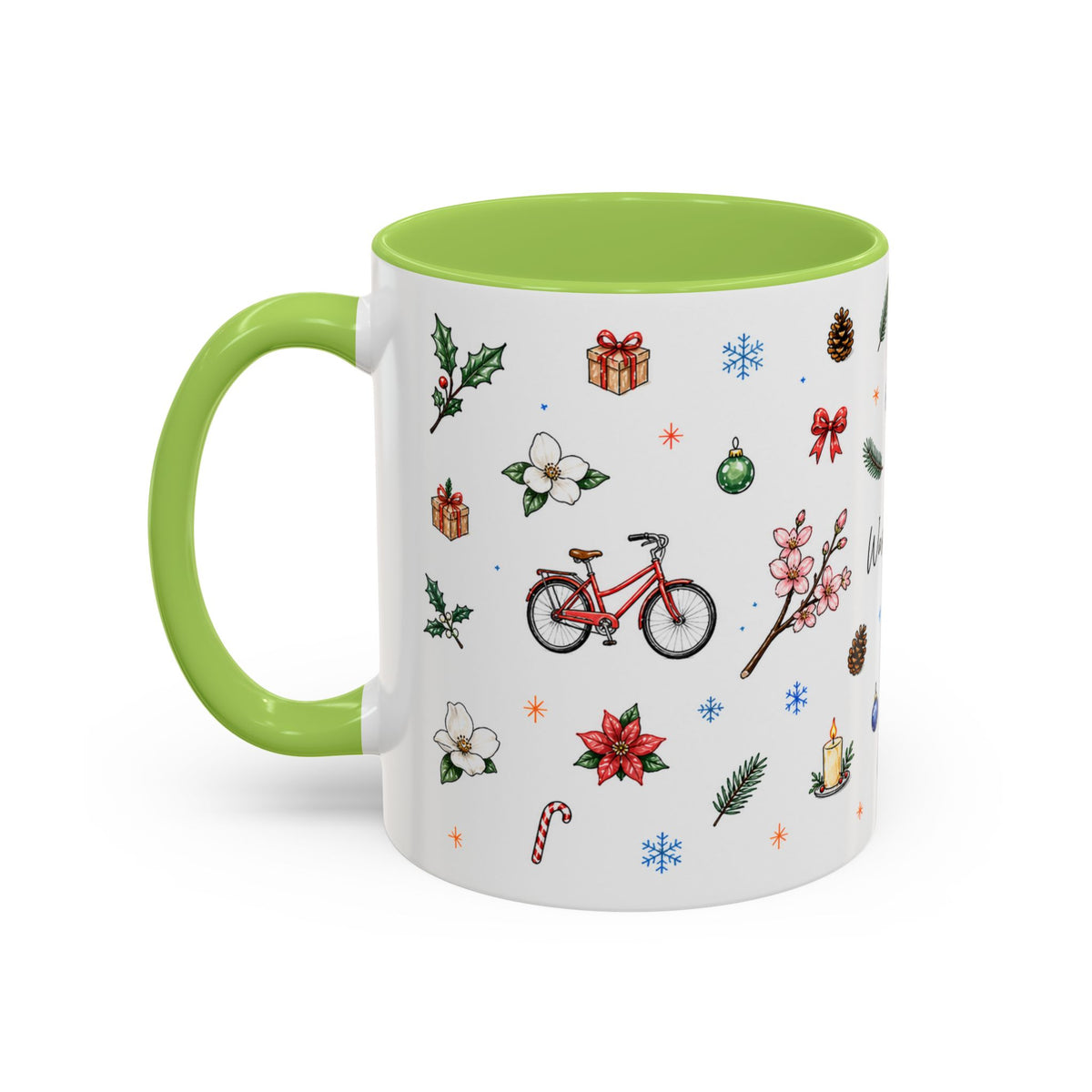 Washington DC Christmas Mug | Watercolor City Souvenir | Ceramic Coffee Cup 11oz 15oz