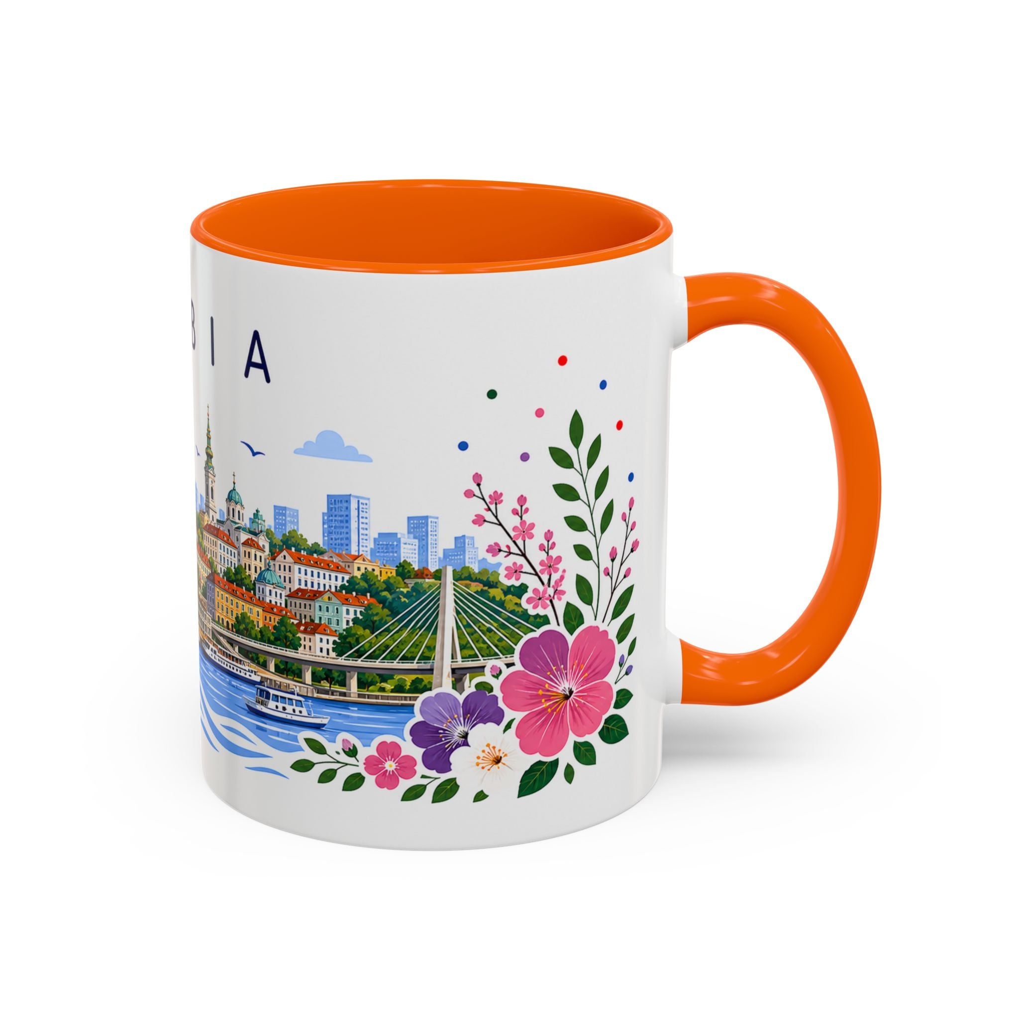 Serbia Coffee Mug | Travel Souvenir Accent Mug | Place Gift Ceramic Cup 11oz 15oz