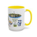 Helsinki Illustrated Travel Mug | City Souvenir Accent Coffee Mug | 11oz 15oz Ceramic Cup
