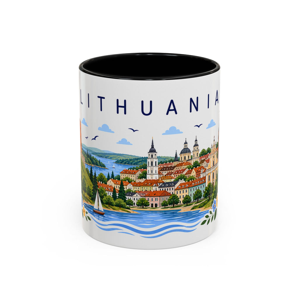 Lithuania Coffee Mug | Travel Souvenir Accent Mug | Place Gift Ceramic Cup 11oz 15oz