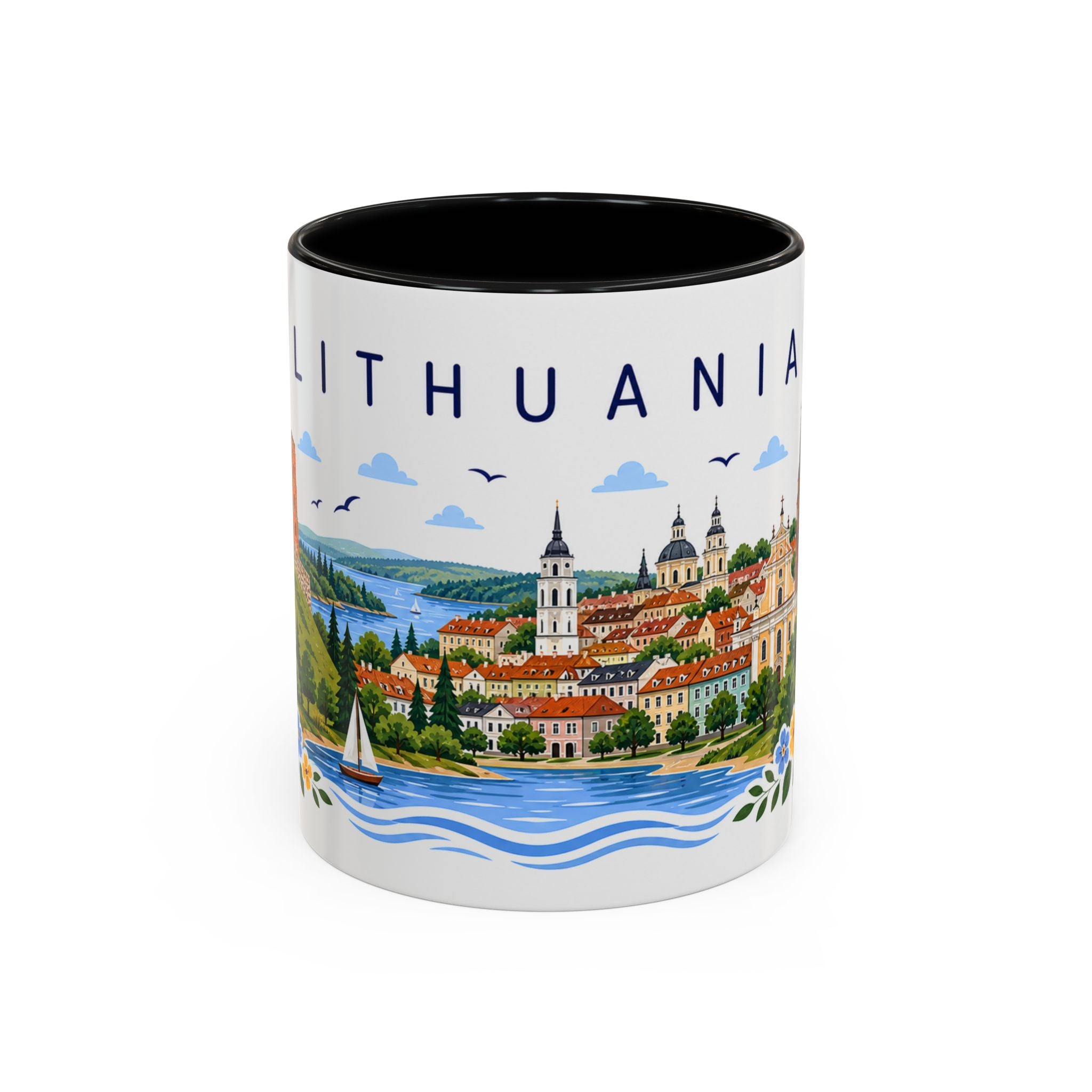 Lithuania Coffee Mug | Travel Souvenir Accent Mug | Place Gift Ceramic Cup 11oz 15oz