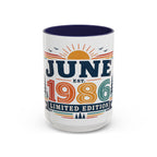 Custom Retro Birthday Mug | Personalized Month Year Gift (11oz 15oz)