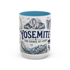 Yosemite National Park Coffee Mug | Hiking Camping Nature Gift | Accent Color Ceramic 11oz 15oz