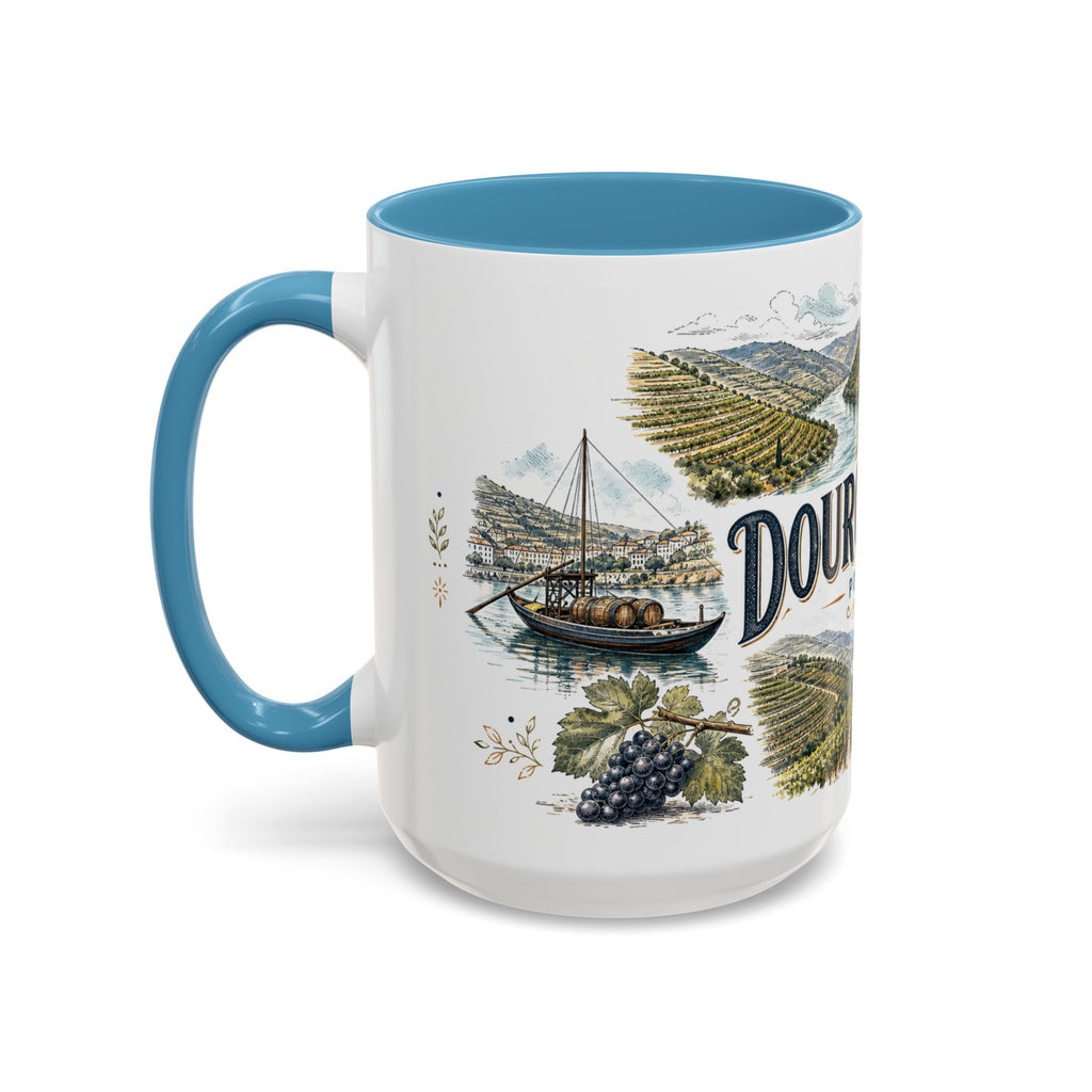 Douro Valley Mug, Portugal Travel Souvenir, Bucket List Gift, Accent Ceramic Coffee Mug 11oz 15oz