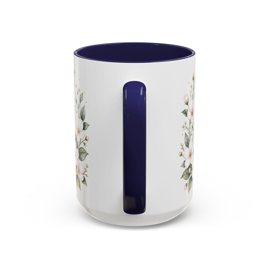 Massachusetts State Map Mug | Coastal Scene, Botanical Accents (11oz, 15oz)