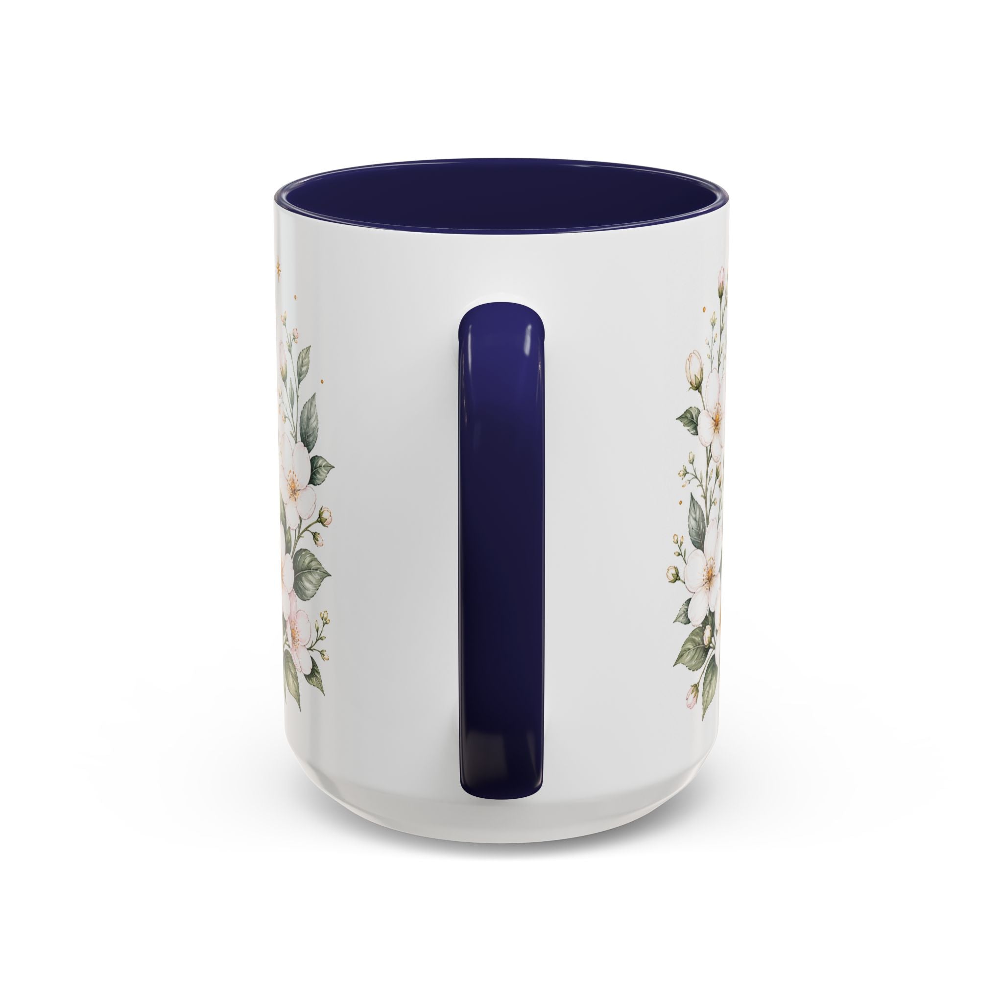 Massachusetts State Map Mug | Coastal Scene, Botanical Accents (11oz, 15oz)