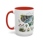 Irish West Coast Coffee Mug | Travel Destination Souvenir Gift | Accent Color Ceramic 11oz 15oz