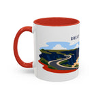 Great Ocean Road Coffee Mug | Travel Destination Souvenir Gift | Accent Color Ceramic 11oz 15oz