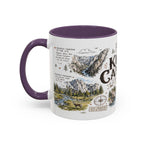 Kings Canyon National Park Coffee Mug | California Sierra Nevada Sequoia Gift | Accent Color Ceramic 11oz 15oz