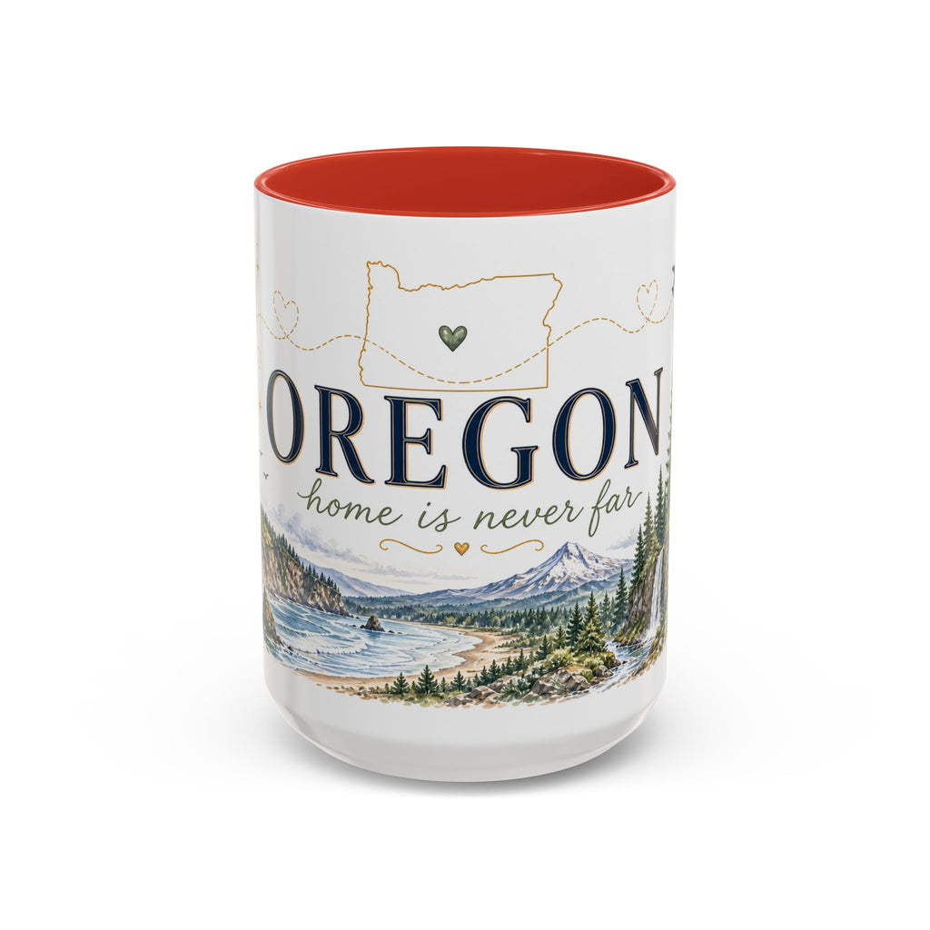 Oregon State Mug | Moving Away, Long Distance Friendship Gift | 11oz 15oz Accent Mug