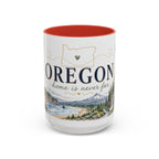 Oregon State Mug | Moving Away, Long Distance Friendship Gift | 11oz 15oz Accent Mug
