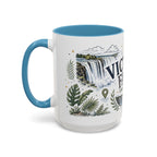 Victoria Falls Coffee Mug | Travel Destination Souvenir Gift | Accent Color Ceramic 11oz 15oz