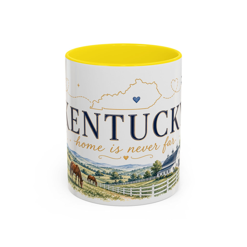 Kentucky Home State Mug | Moving Away Gift | Long Distance Friendship Coffee Cup | 11oz 15oz Accent Mug