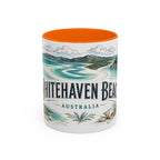 Whitehaven Beach Mug, Australia Travel Souvenir, Bucket List Gift, Accent Ceramic Coffee Mug 11oz 15oz