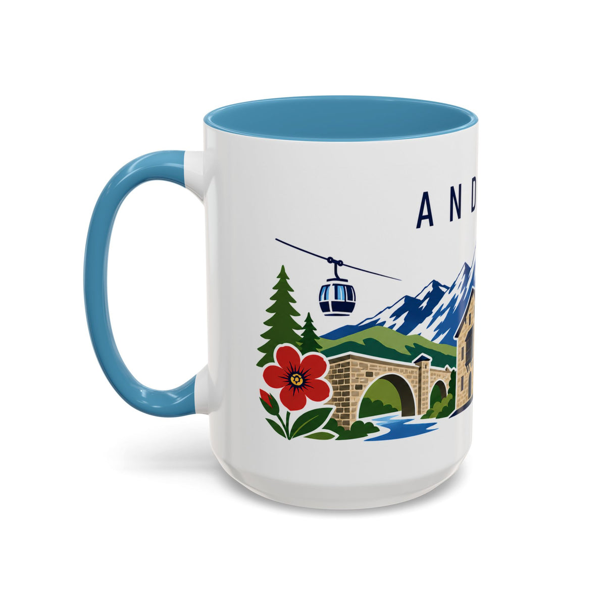 Andorra Coffee Mug | Travel Souvenir Accent Mug | Country Gift Ceramic Cup 11oz 15oz