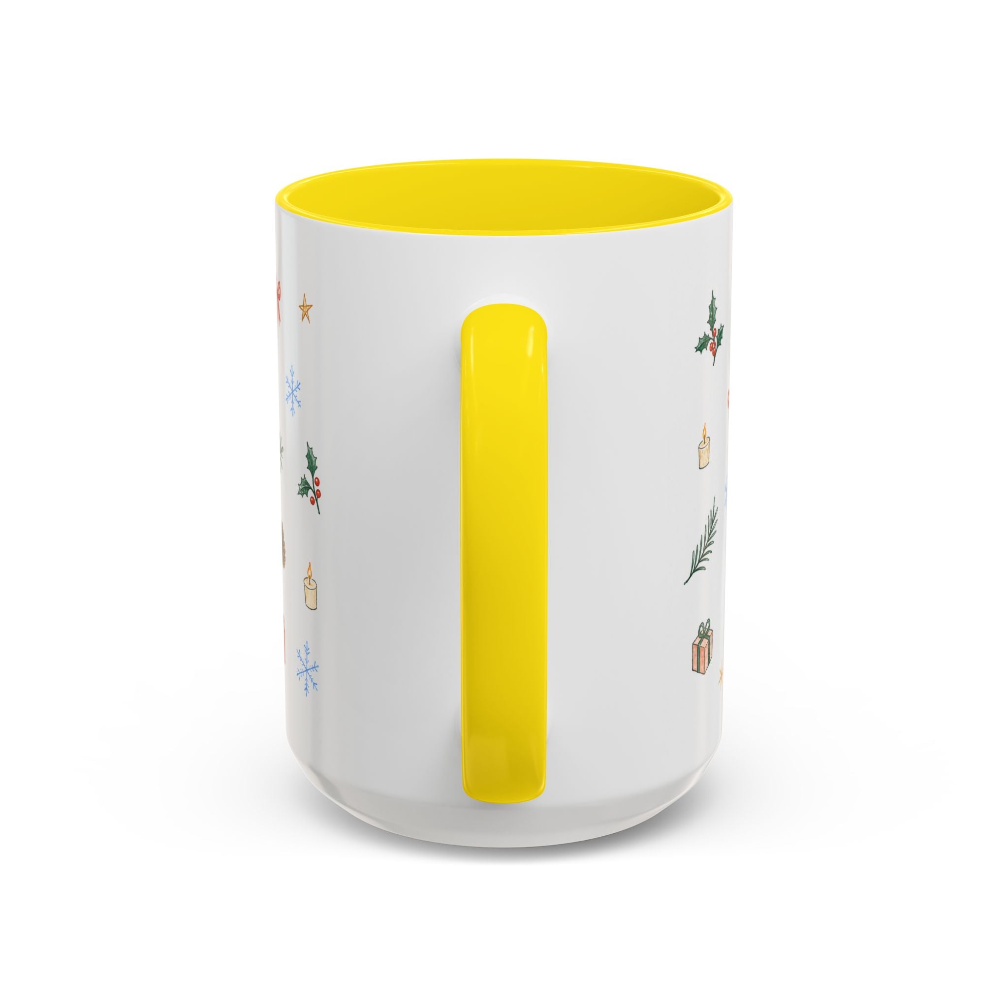 Seattle Christmas Mug | Watercolor Travel Souvenir | Holiday Gift | Accent Ceramic Coffee Cup 11oz 15oz