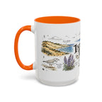 Indiana Dunes National Park Coffee Mug | Indiana Lake Michigan Beach Gift | Accent Color Ceramic 11oz 15oz