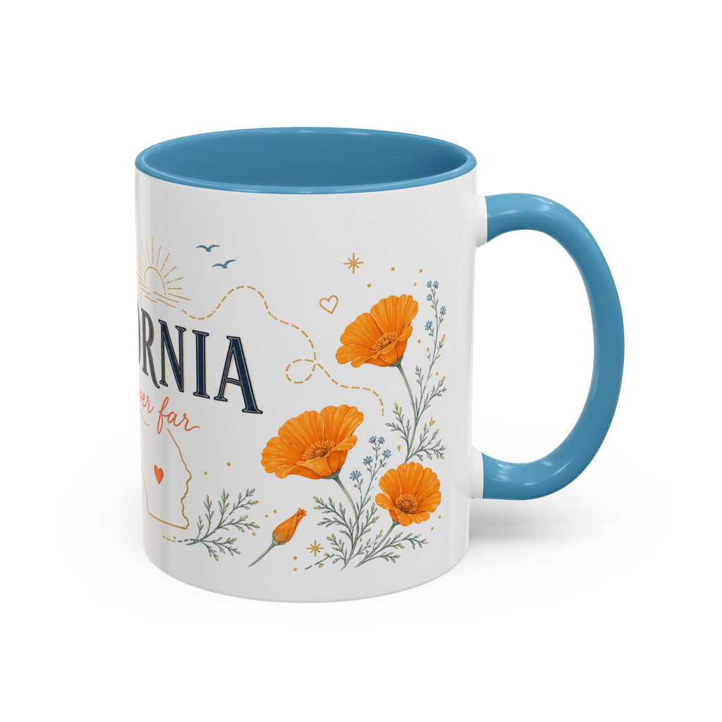 California Home State Mug | Moving Away Gift | Long Distance Friendship Coffee Cup