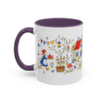 Storybook Cottage Breakfast Mug | Hand Painted Fairy Tale Accent Coffee Mug