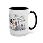 Beijing Coffee Mug | China Souvenir Travel Gift | Accent Color Ceramic 11oz 15oz