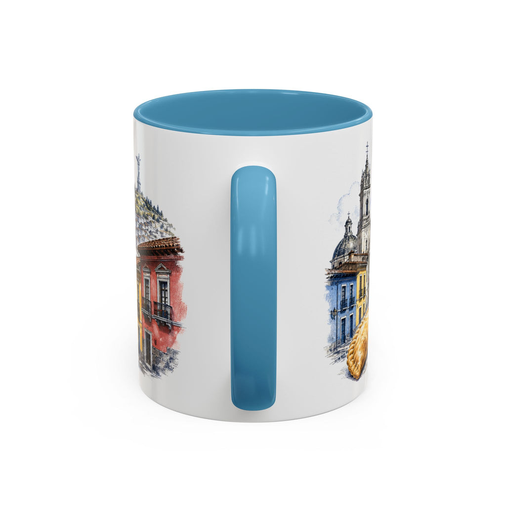 Quito Coffee Mug | Ecuador Travel Souvenir | Vintage Illustrated City Gift | 11 oz 15 oz Accent Mug