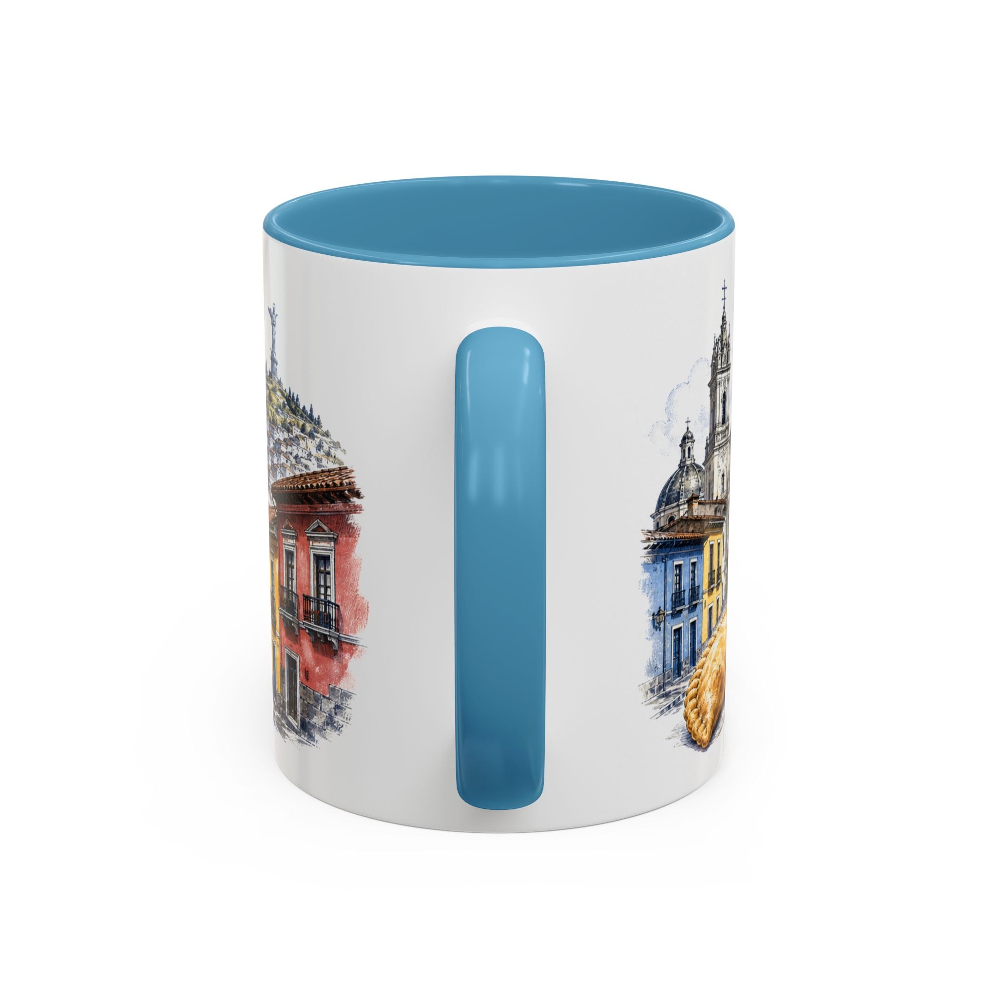 Quito Coffee Mug | Ecuador Travel Souvenir | Vintage Illustrated City Gift | 11 oz 15 oz Accent Mug