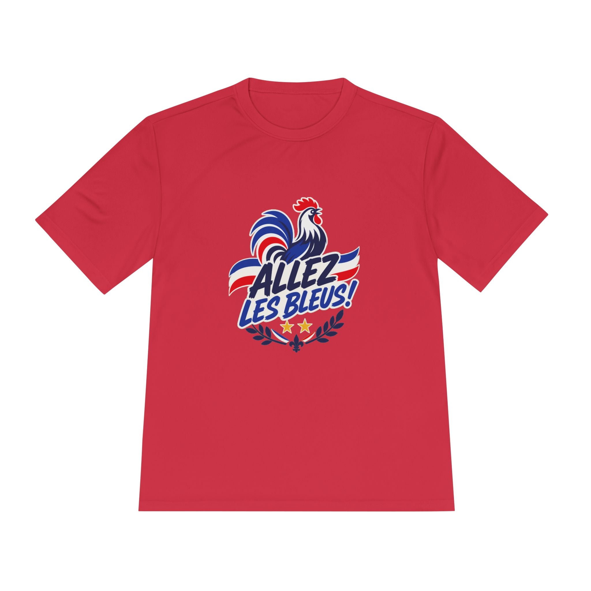 France Soccer T Shirt, Allez Les Bleus Tee, World Football Fan Shirt, Moisture Wicking Sport Tee