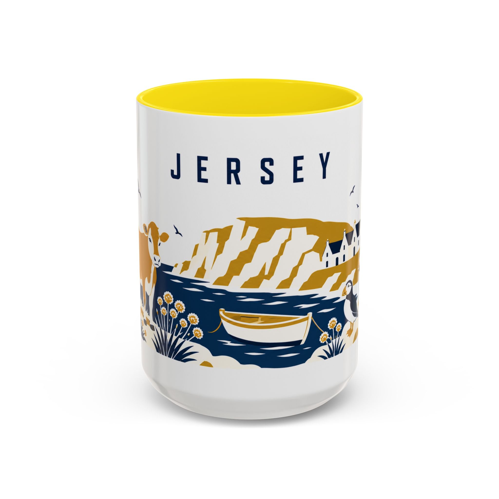 Jersey Coffee Mug | Travel Souvenir Accent Mug | Country Gift Ceramic Cup 11oz 15oz