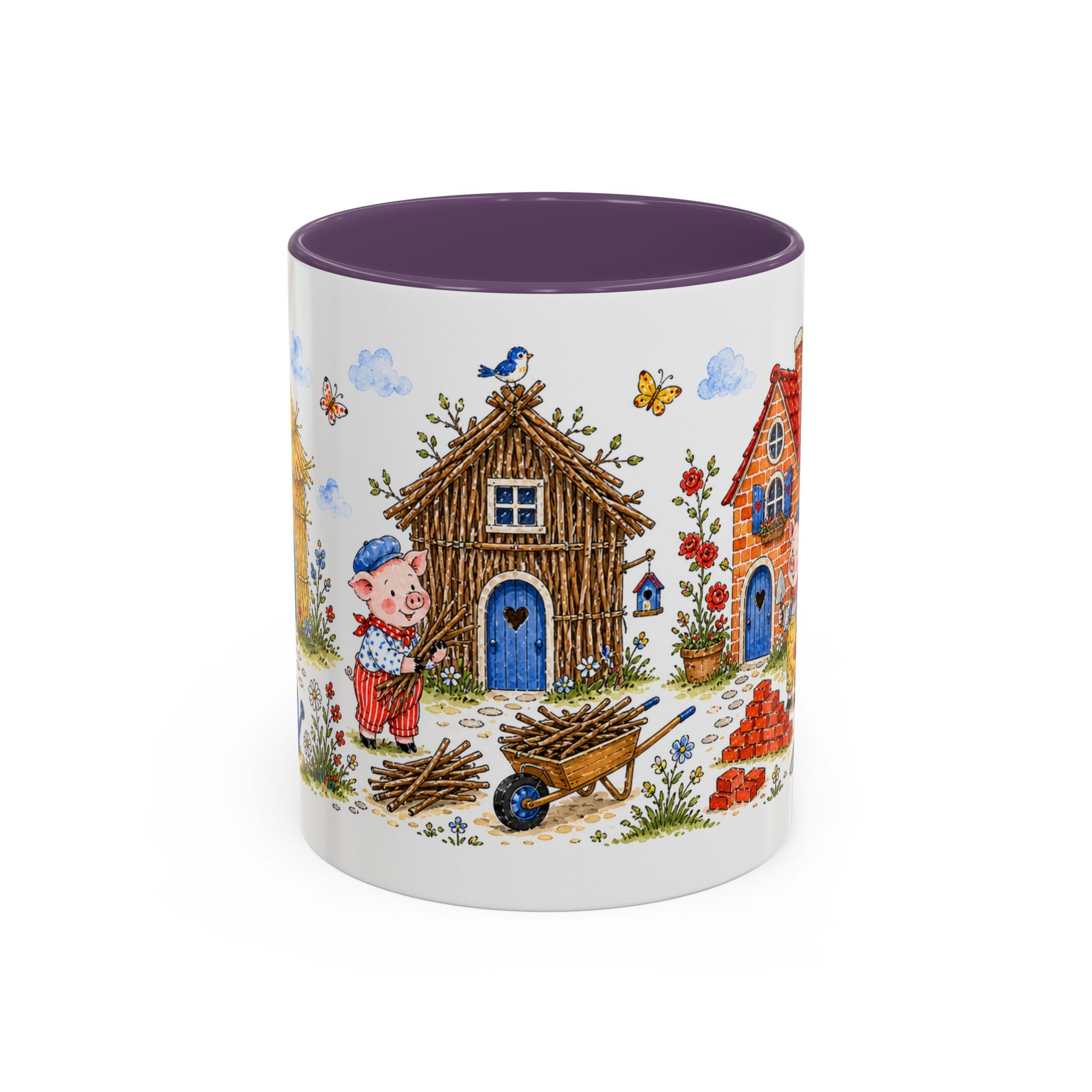 Three Little Pigs Mug | Storybook Fairy Tale Accent Coffee Mug | EveryLegend
