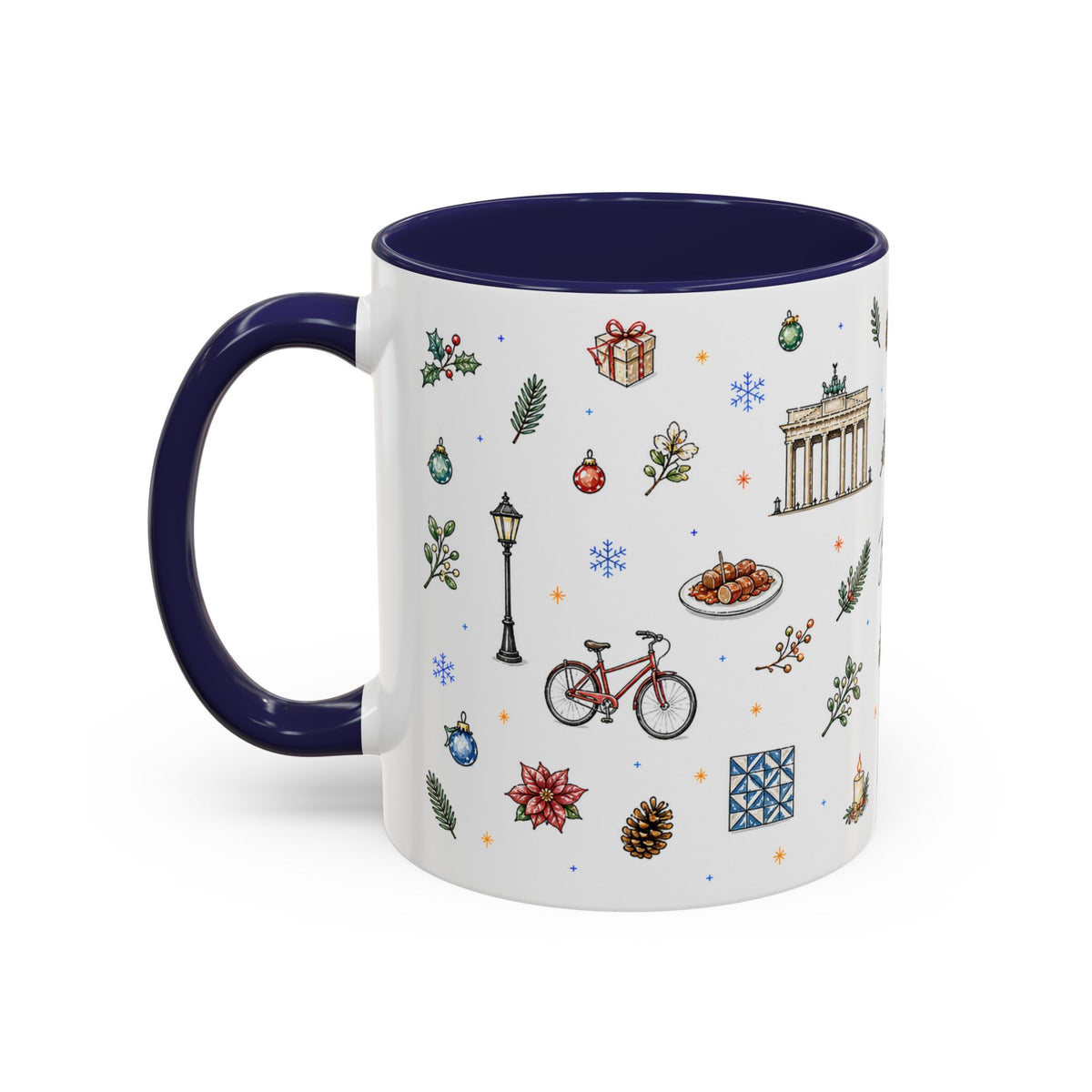 Berlin Christmas Mug | Watercolor City Souvenir, Travel Gift (11oz/15oz)