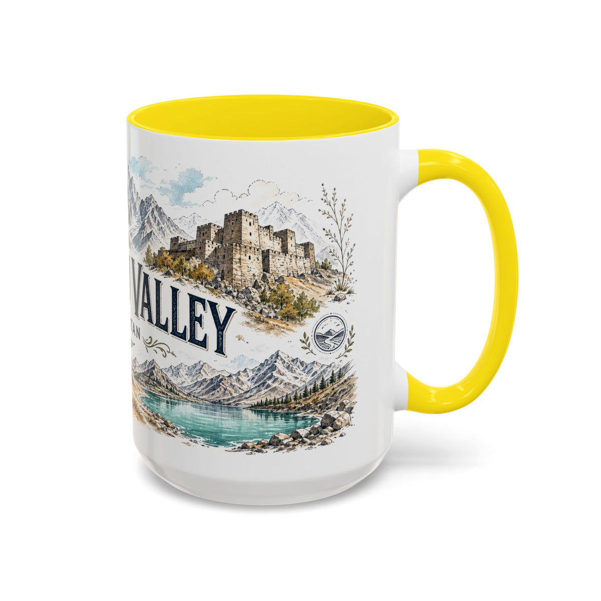 Skardu Valley Mug, Pakistan Travel Souvenir, Bucket List Gift, Accent Ceramic Coffee Mug 11oz 15oz