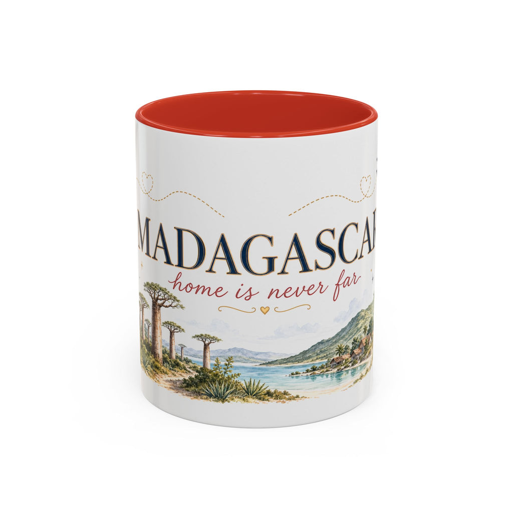 Madagascar Home Country Mug | Moving Away Gift | Long Distance Friendship | 11 oz 15 oz Accent Mug