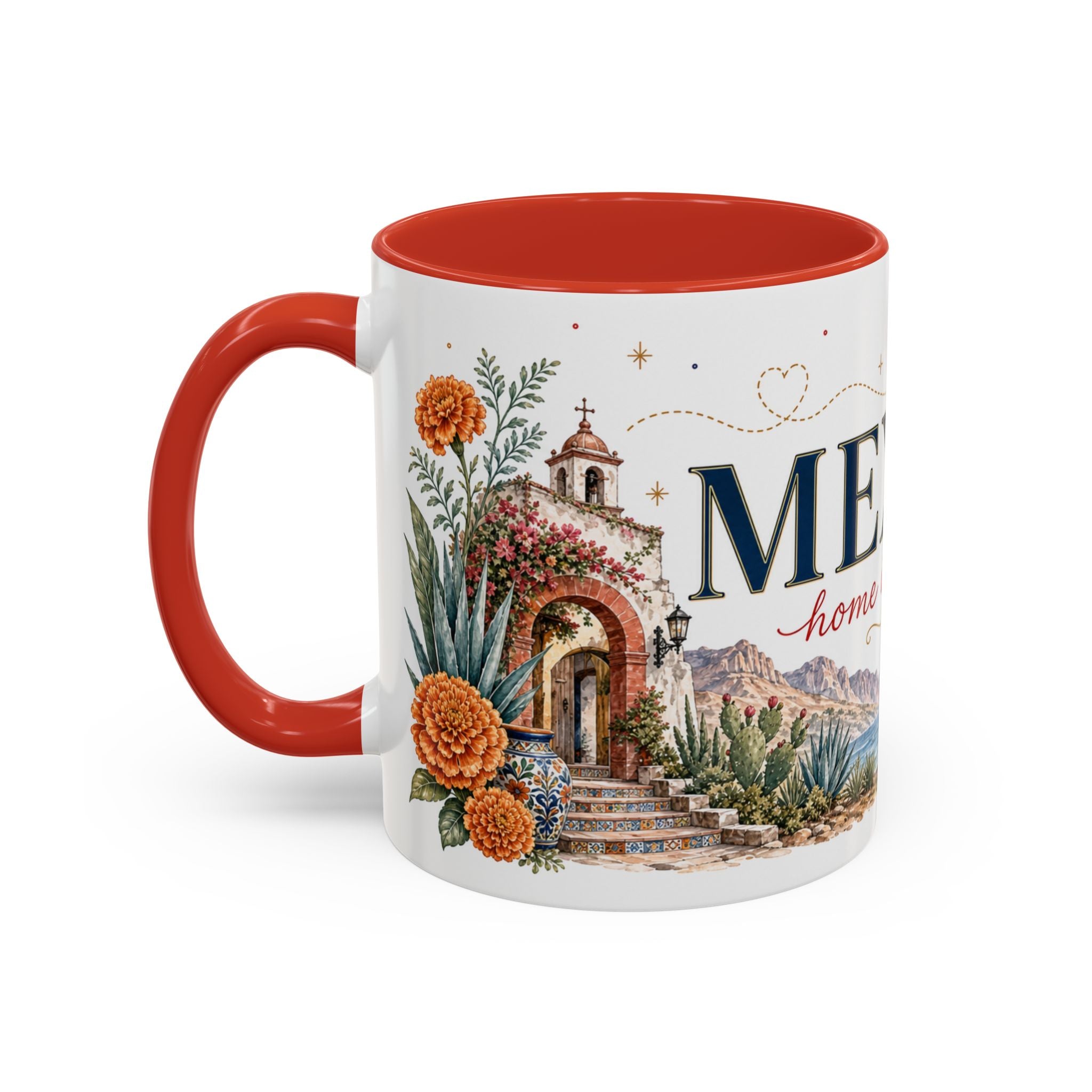 Mexico Home Country Mug | Moving Away Gift | Long Distance Friendship | 11 oz 15 oz Accent Mug