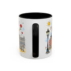 Madrid Travel Mug | European City Souvenir Accent Coffee Mug | 11oz 15oz Ceramic Cup