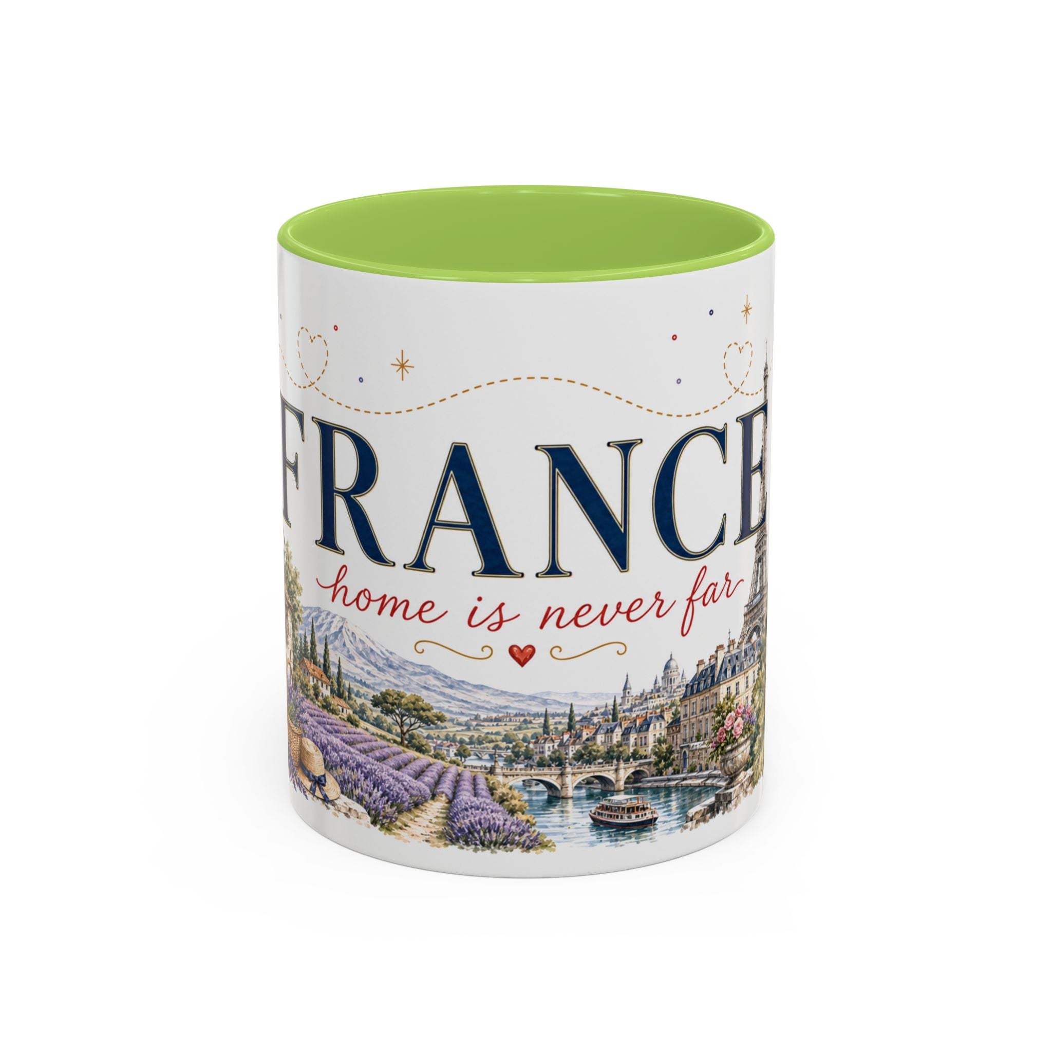 France Home Country Mug | Moving Away Gift | Long Distance Friendship | 11 oz 15 oz Accent Mug